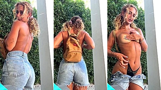 naughty blond onlyfans model Claire Stone loves to shows her big ass and tits to cam