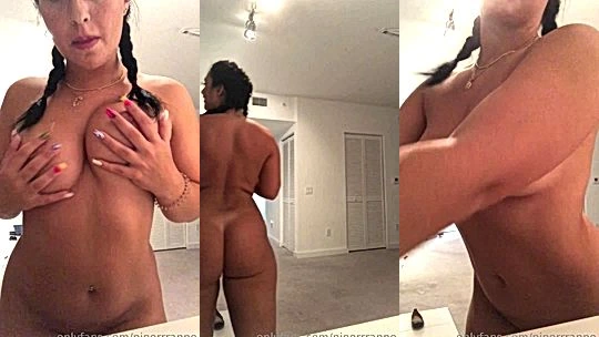 busty american onlyfans model Piperanne undress and shakes her big ass and rubs her tits