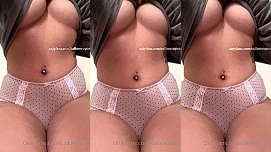 naughty onlyfans model Callmecupcakes lift up her dress and shows her big tits and shows her ass