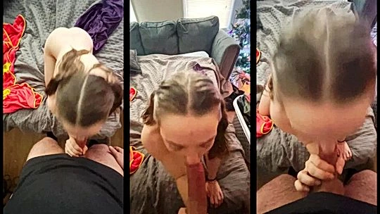 sneaky stepbrother fuck his sleepy stepsister Claire Stone and moans loud