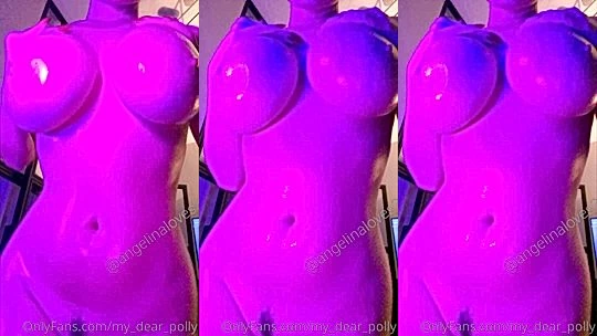 onlyfans leak babe Angelina Love massive tits bouncing and rubbing her heavy tits till camera falls leaked onlyfans video